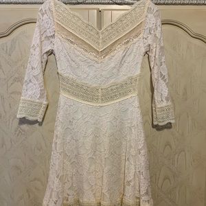 Off White Lace Dress